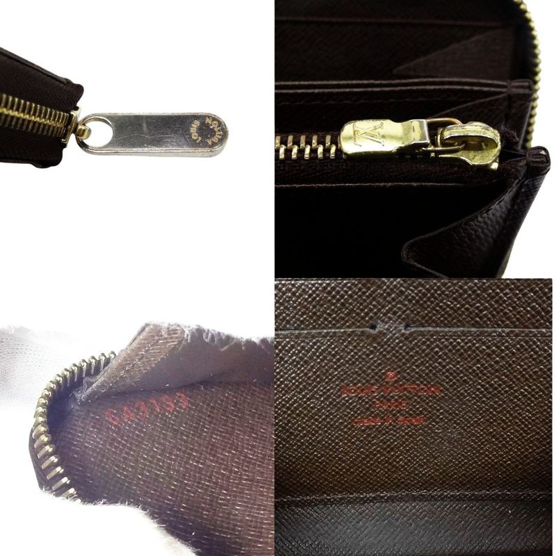 Louis Vuitton Zippy Wallet Damier Long Wallet Brown