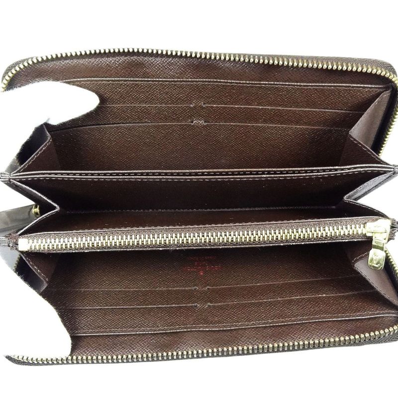 Louis Vuitton Zippy Wallet Damier Long Wallet Brown