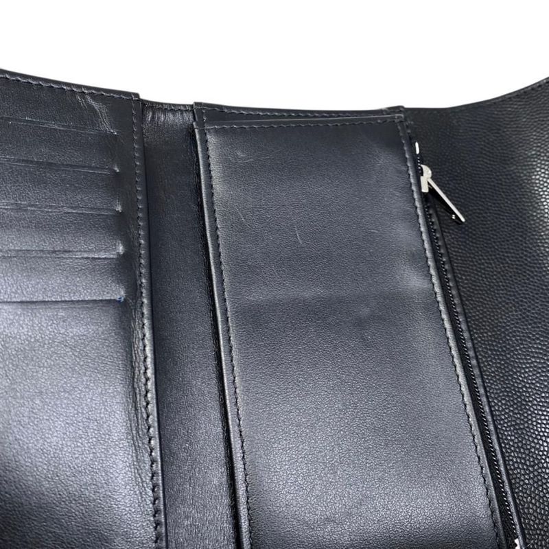 Chanel Trifold Wallet Medium Wallet 2025 Cruise Collection Matelasse Caviar