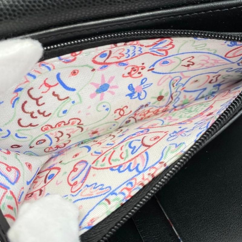 Chanel Trifold Wallet Medium Wallet 2025 Cruise Collection Matelasse Caviar