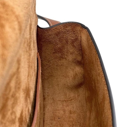 Celine Shoulder Bag Folco Bag 198263du3 Calfskin Cuir Triomphe Tan Brown Gold