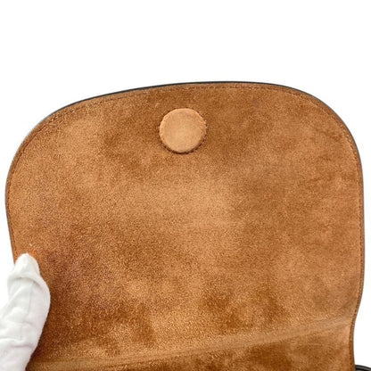 Celine Shoulder Bag Folco Bag 198263du3 Calfskin Cuir Triomphe Tan Brown Gold