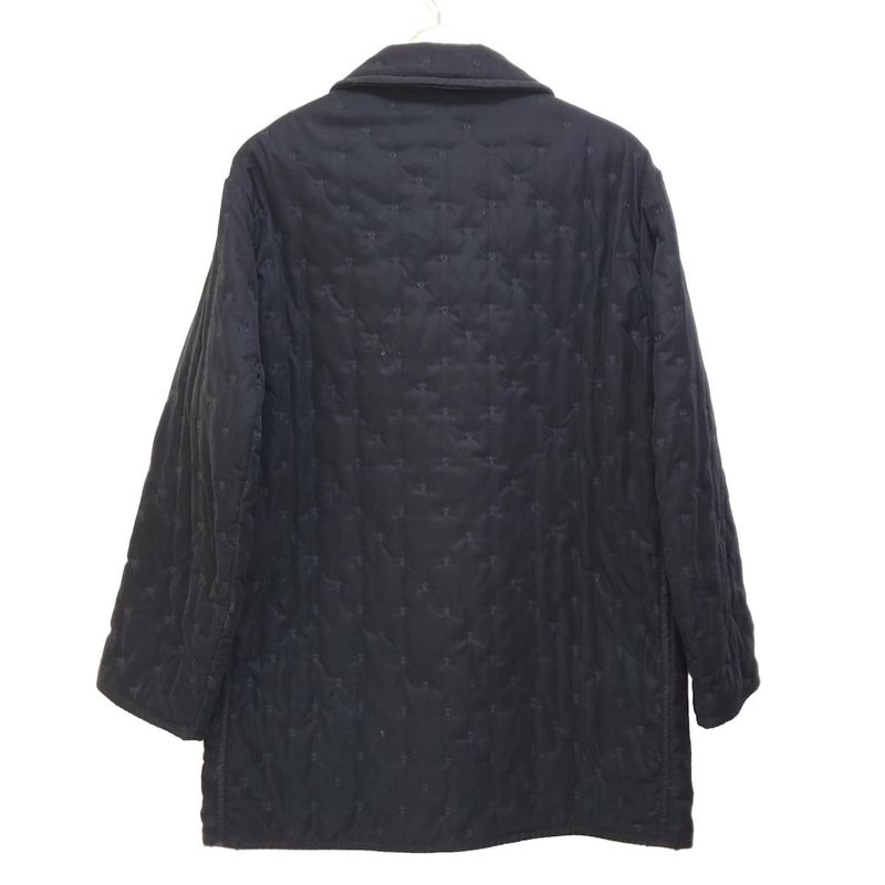 Hermes Coat Size 36 S Ladies - Black Long Sleeves Cotton Embroidered Fall/winter