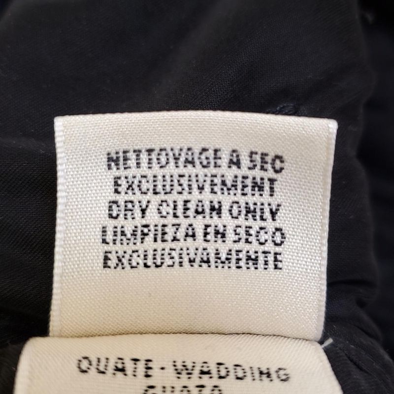 Hermes Coat Size 36 S Ladies - Black Long Sleeves Cotton Embroidered Fall/winter