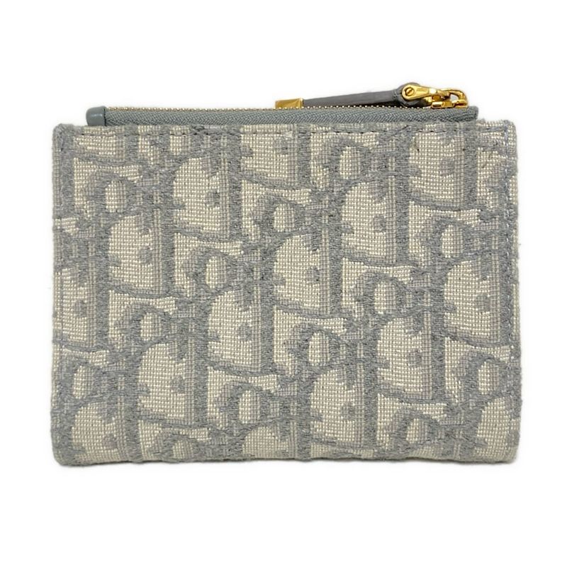 Dior/christian Dior 30 Montaigne Dahlia Wallet S2197utzq_m932 Light Gray And