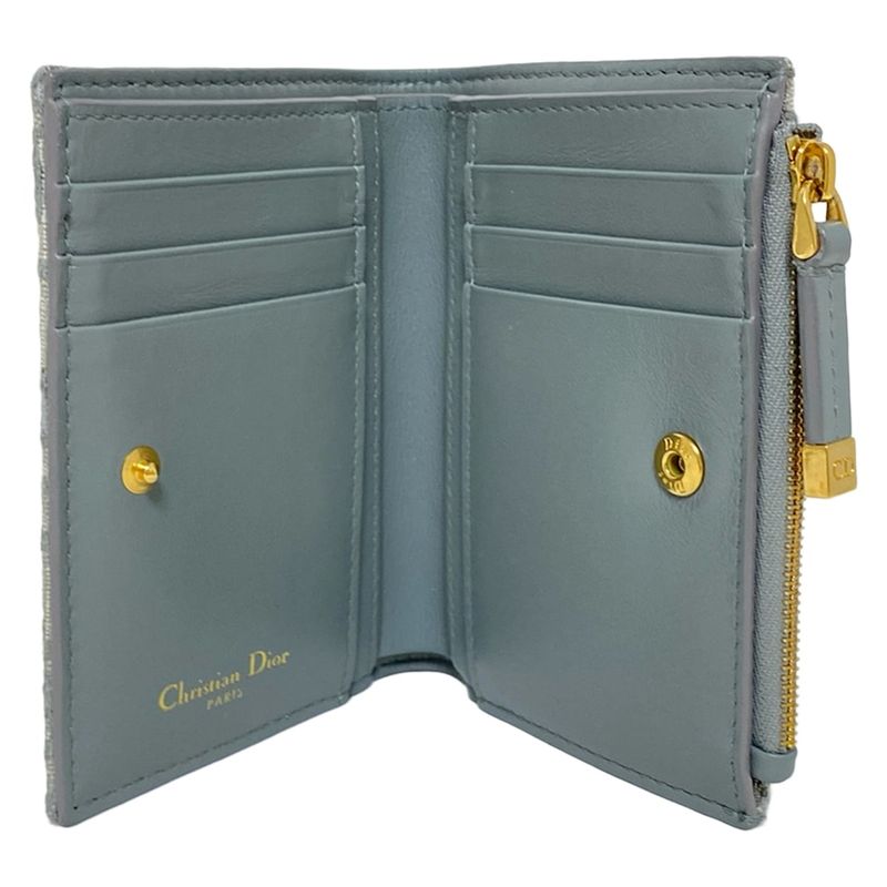 Dior/christian Dior 30 Montaigne Dahlia Wallet S2197utzq_m932 Light Gray And
