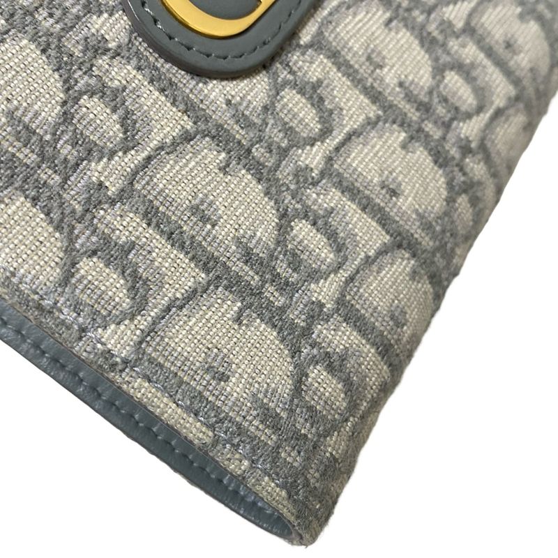 Dior/christian Dior 30 Montaigne Dahlia Wallet S2197utzq_m932 Light Gray And