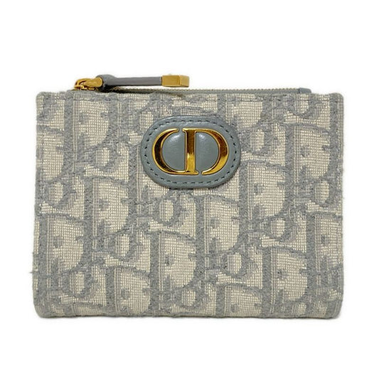 Dior/christian Dior 30 Montaigne Dahlia Wallet S2197utzq_m932 Light Gray And