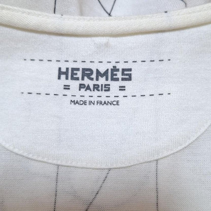 Hermes Short Sleeved T-shirt Size 34 S Women - White X Black X Multi
