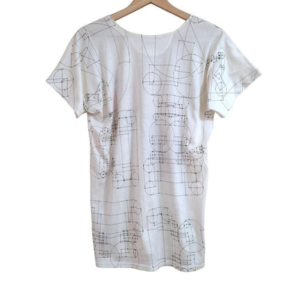 Hermes Short Sleeved T-shirt Size 34 S Women - White X Black X Multi