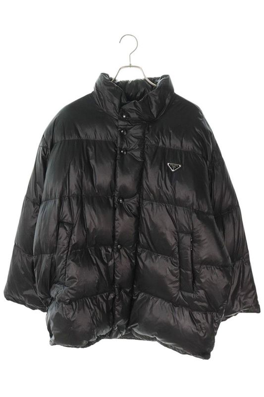Prada Sgc076 Triangle Plate Down Jacket Men's M