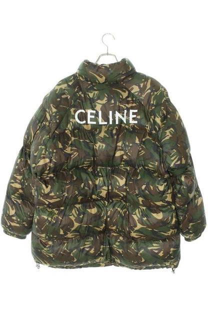 Celine 2w4300610o Back Logo Camo Pattern Down Jacket Men's 50