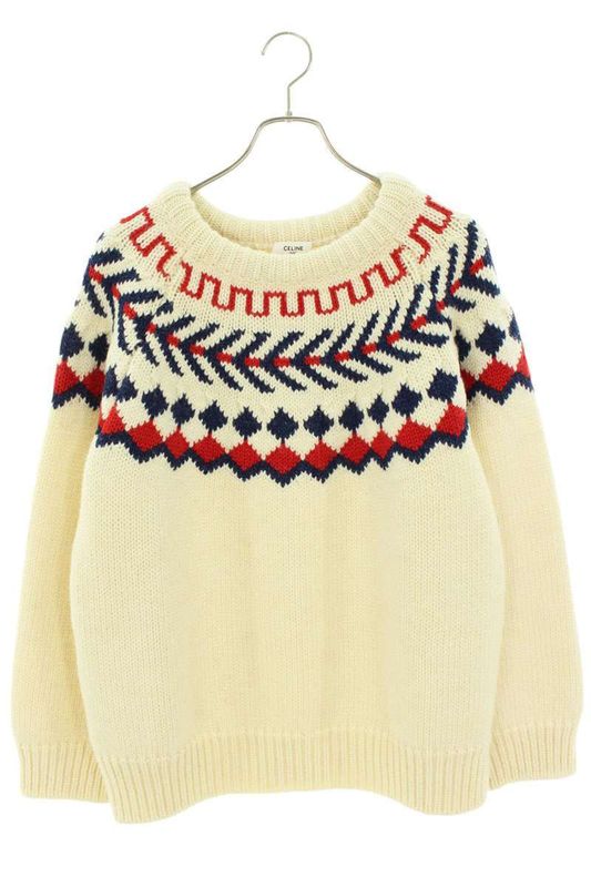 Celine 21AW 2a38q107o Oversized Shetland Knit Men's S