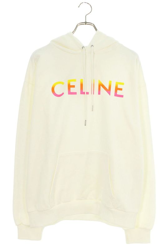 Celine 2y753670q Gradient Logo Pullover Hoodie Men's L