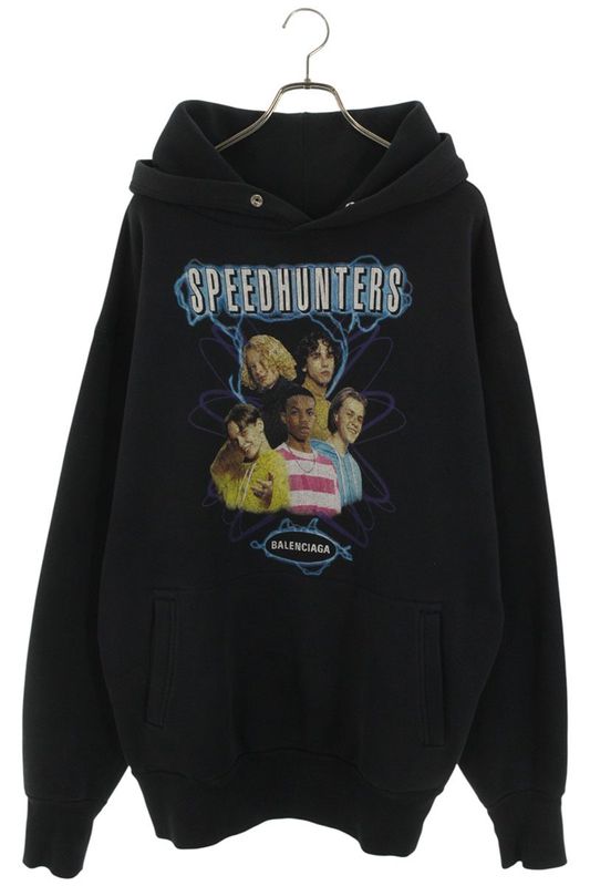 Balenciaga 19AW 541707 Tcv37 Speedhunters Pullover Hoodie Men's S