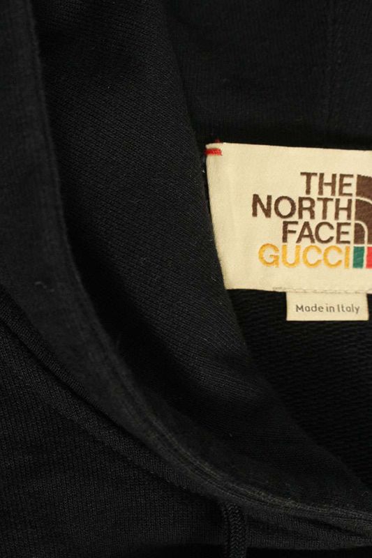 Gucci X The North Face THE North FACE 651724 Xjdcm Logo Print Pullover Hoodie