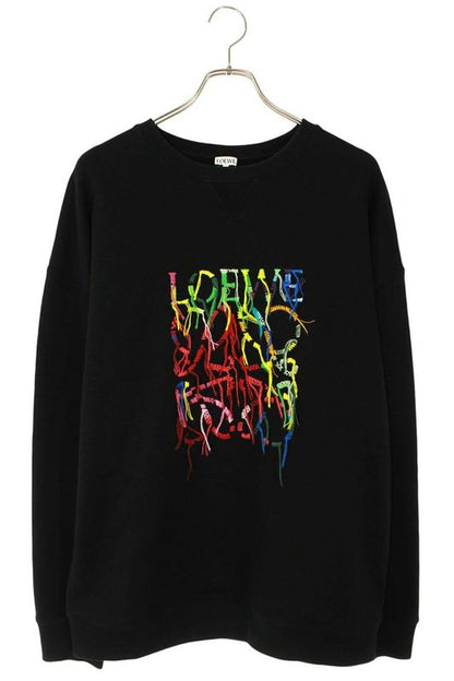 Loewe H526y24x45 Fringe Monogram Crewneck Sweatshirt Men's M