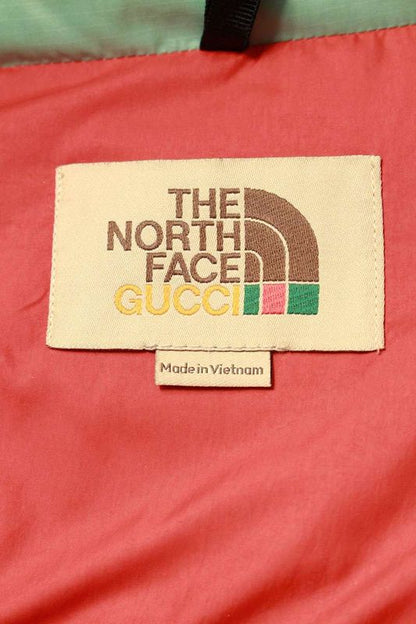 Gucci X THE North FACE 663895 Xaadj Color Switched Nylon Down Jacket Men's XL