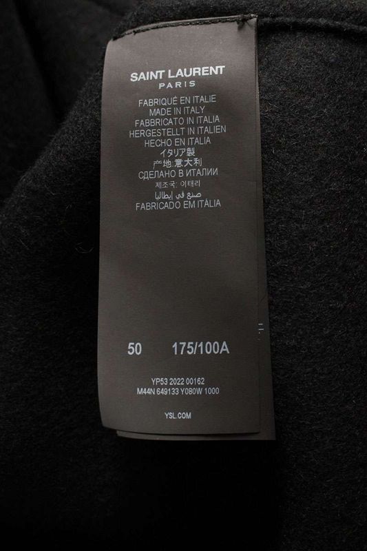 Saint Laurent Paris 649133 Y080w Duffle Coat Men 50