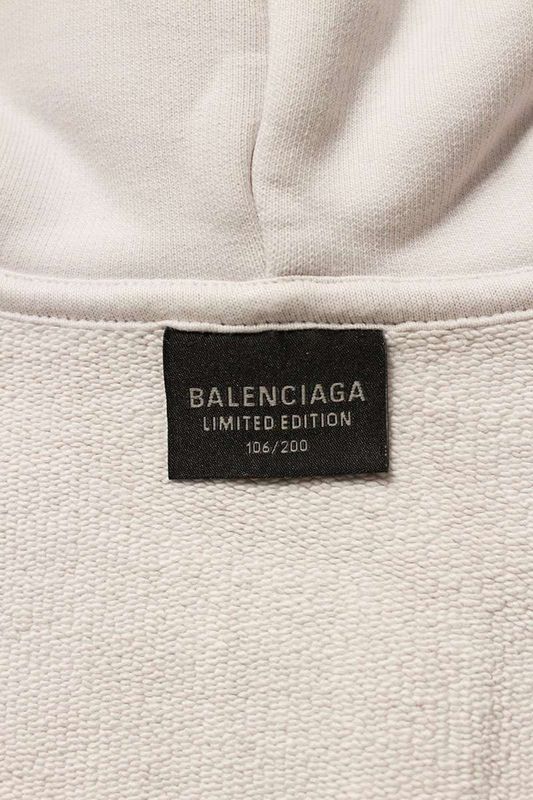 Balenciaga 788243 Tqvh1 Bfrnd Zip Hoodie With Straps Men's L