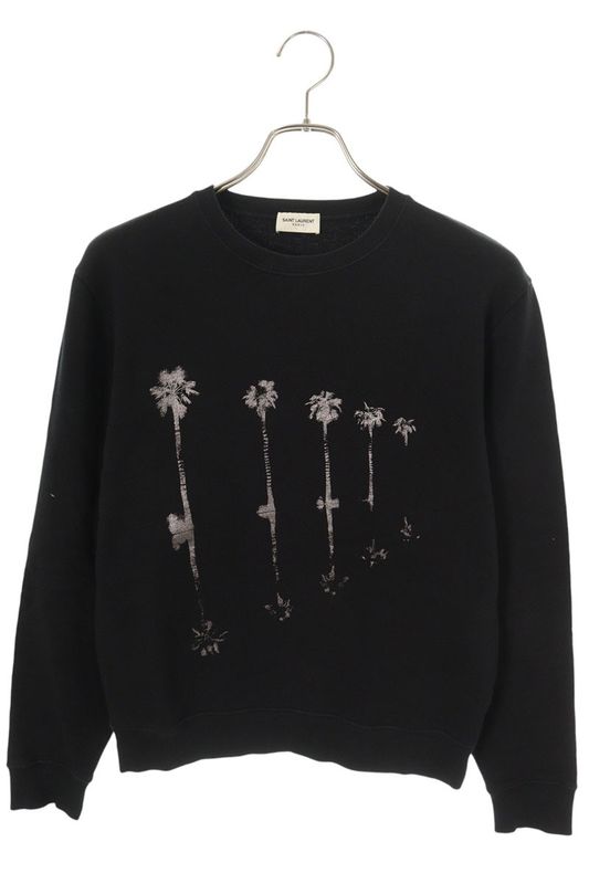Saint Laurent Paris 582208 Ybkh2 Palm Tree Print Sweatshirt Men's M