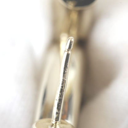 Metal Chanel Coco Mark Earrings Gold Color