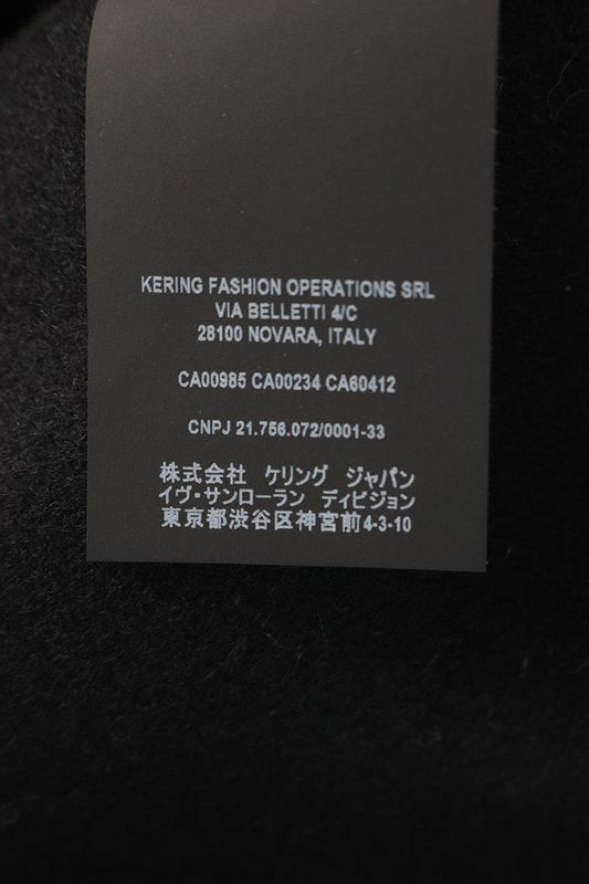 Saint Laurent Paris 649133 Y080w Hooded Wool Duffle Coat Men 48