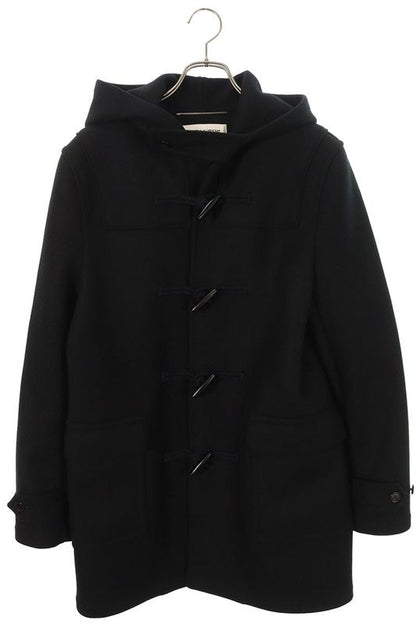 Saint Laurent Paris 649133 Y080w Hooded Wool Duffle Coat Men 48