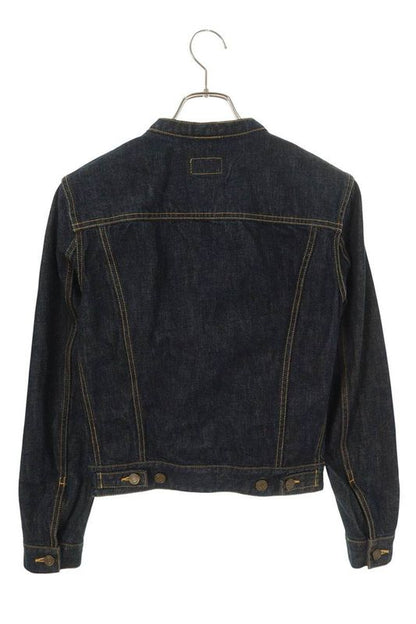 Saint Laurent Paris 315426 Yu068 Collarless Denim Jacket Men's XS
