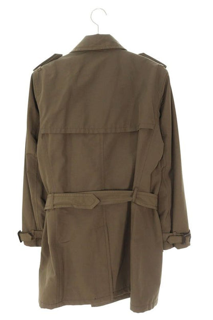 Prada Ugw604 Nylon Trench Coat With Belt Men's 48