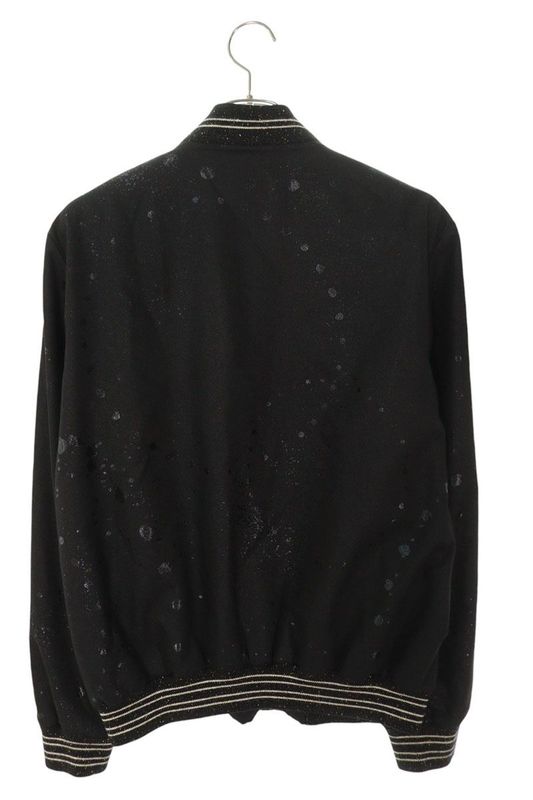 Saint Laurent Paris 605935 Blouson With Splattered Lamé Men's 52