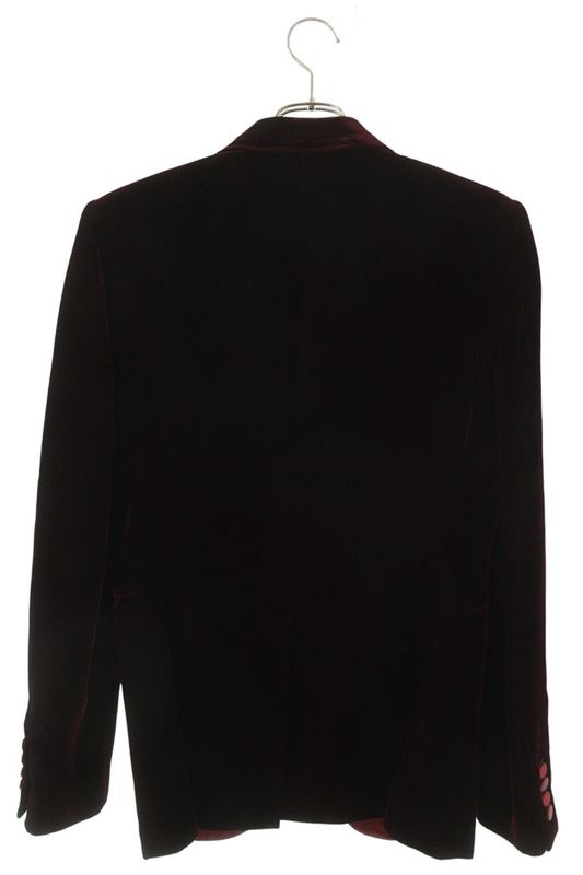 Saint Laurent Paris 16AW 440080 Y025w Velour Smoking Tailored Jacket Men's 46