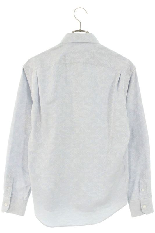 Louis Vuitton Rm201q THJ His41w Monogram Allover Long Sleeve Shirt Men's XS