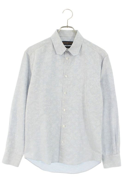 Louis Vuitton Rm201q THJ His41w Monogram Allover Long Sleeve Shirt Men's XS