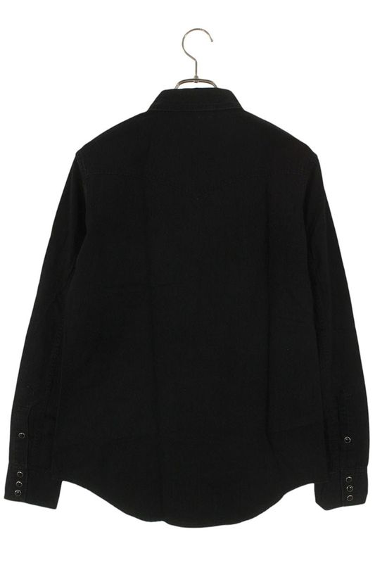 Saint Laurent Paris 407715 Y889l Denim Western Long Sleeve Shirt Men's S