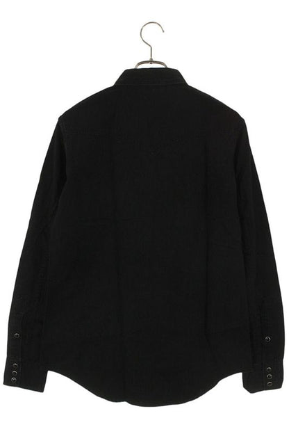 Saint Laurent Paris 407715 Y889l Denim Western Long Sleeve Shirt Men's S