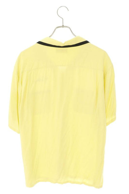 Celine 2c516852c Logo Embroidery Loose Bow Ring Short Sleeve Shirt Men 39