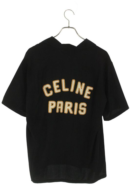 Celine 23SS 2c84a852c.38no Back Logo Hawaiian Short Sleeve Shirt Men's 37