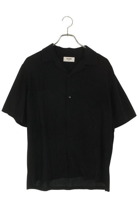 Celine 23SS 2c84a852c.38no Back Logo Hawaiian Short Sleeve Shirt Men's 37