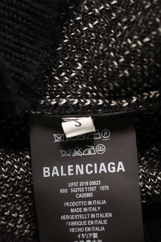 Balenciaga 542703 T1507 WFP Logo Turtleneck Men's S