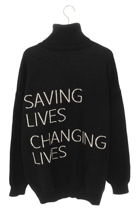 Balenciaga 542703 T1507 WFP Logo Turtleneck Men's S