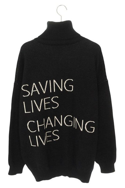 Balenciaga 542703 T1507 WFP Logo Turtleneck Men's S