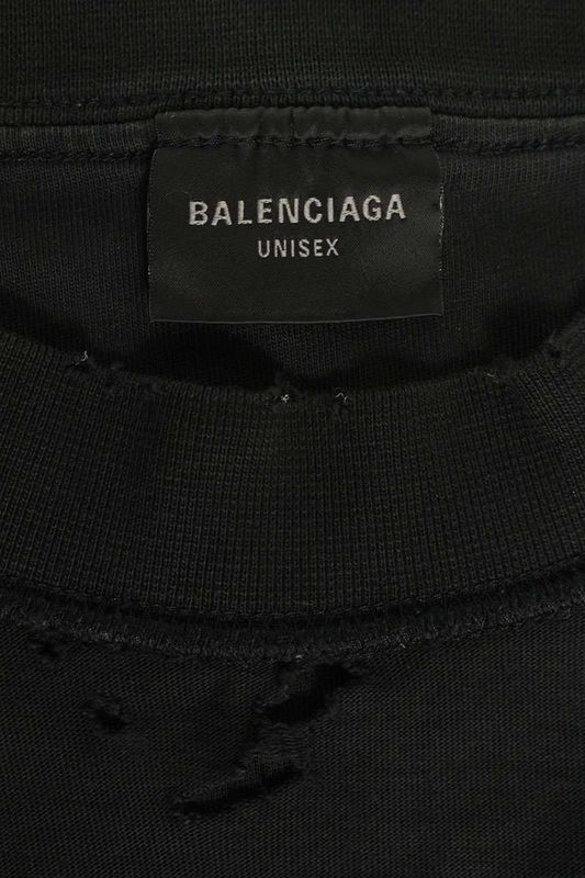Balenciaga 787358 Tqvpo7 Destroyed Print T-shirt Men's 4