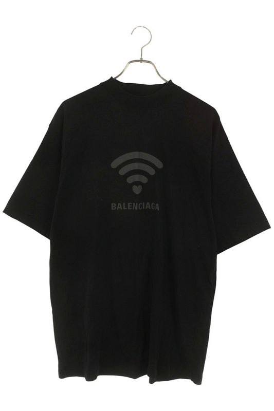 Balenciaga 764235 Tqvk2 WIFI Logo T-shirt Men's XS