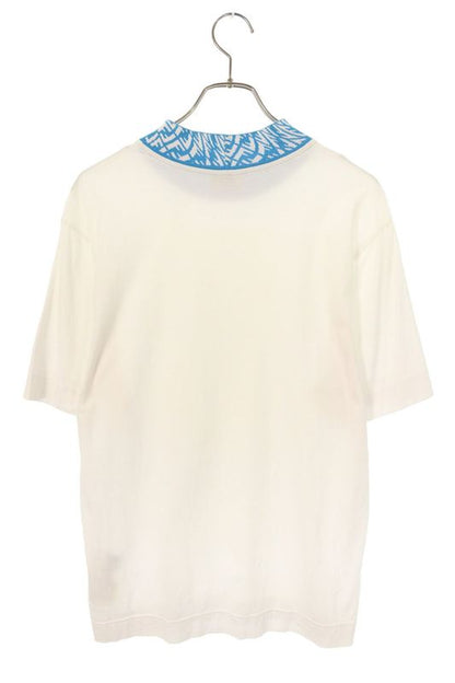 Fendi Fy1088 AGAK Mock Neck Logo T-shirt Men S