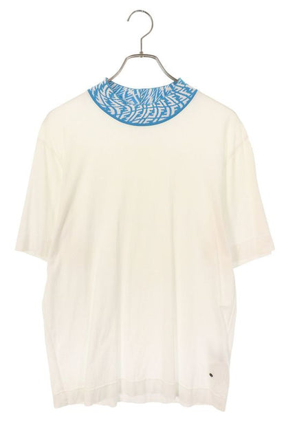 Fendi Fy1088 AGAK Mock Neck Logo T-shirt Men S