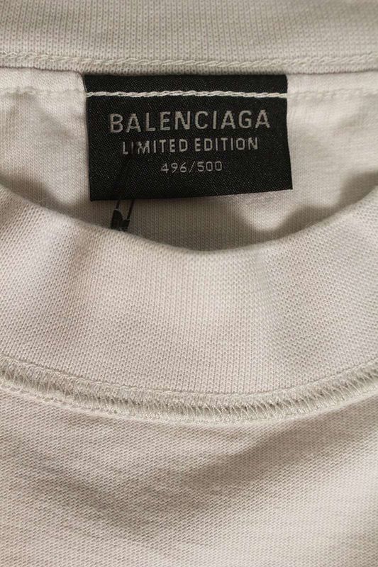 Balenciaga Bfrnd 787358 Tqvg8 T-shirt With Pass Necklace Men's 2