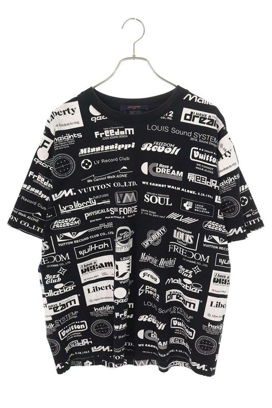 Louis Vuitton 19AW Rm192m NPG Hhy20w Multi Logo Print T-shirt Men's XL