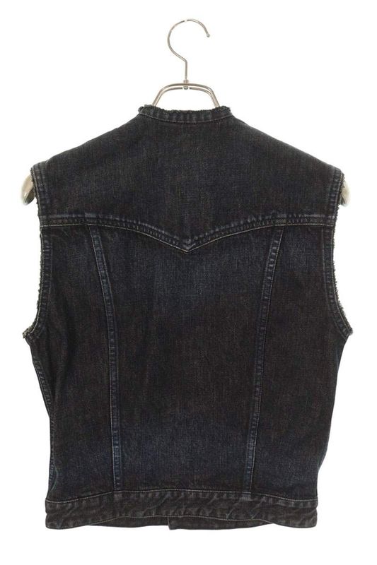 Saint Laurent Paris 315424 Yu068 Denim Vest Men's XS