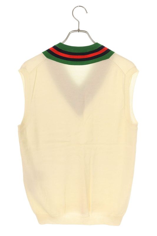 Gucci 576803 Xkauk Sherry Line V-neck Knit Vest Men's M